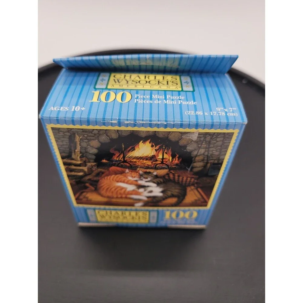 2002 MB Charles Wysocki Americana ALL BURNED OUT 100 Piece Mini Puzzle 9x7